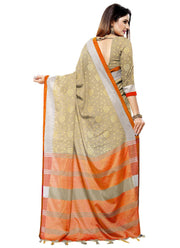 Generic Women's Blended Cotton Linen  Saree