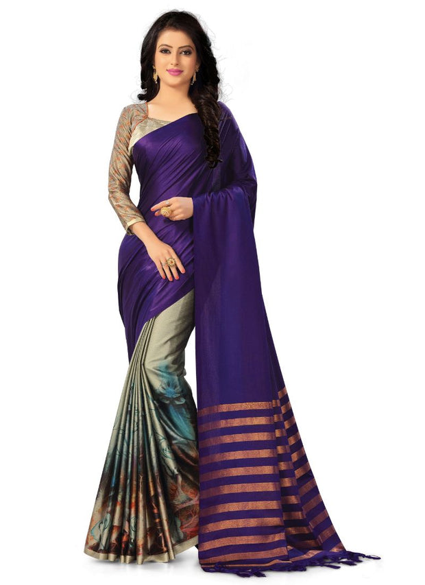 Generic Women's Handloom Cotton Soft Silk Saree