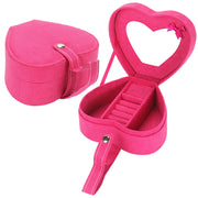 Portable Heart-Shaped Jewelry Storage Birthday Gift Jewelry Box