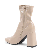 19V69 Italia Womens Ankle Boot Beige HF003 BEIGE