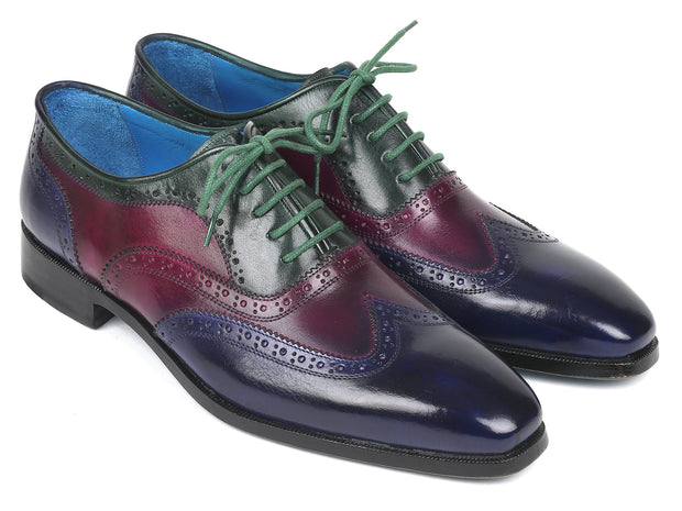 Paul Parkman Men's Multi Color Wingtip Oxfords (ID#PP2284)