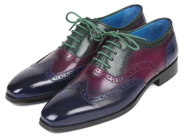 Paul Parkman Men's Multi Color Wingtip Oxfords (ID#PP2284)