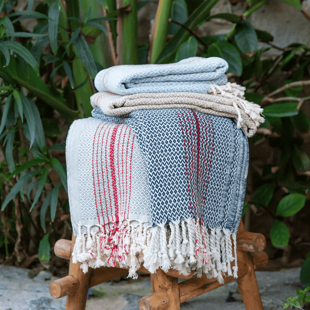 Beach Spa Turkish Hammam Towel Amada Grey