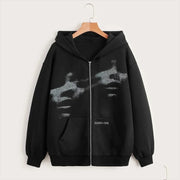 Men Women Y2K Clothing Zip Hoodie Fashion